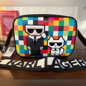Karl Lagerfeld Paris Maybelle Camera Crossbody Bag NWT